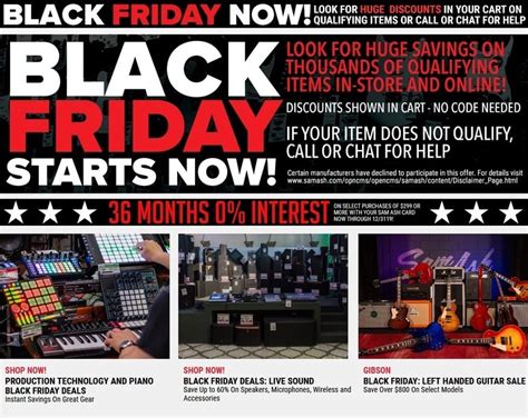 black friday sam ash